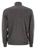 Fedeli open knitted zip cardigan