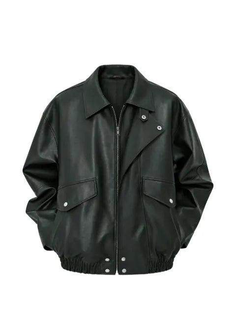 DUNST high-neck patch-pocket jacket