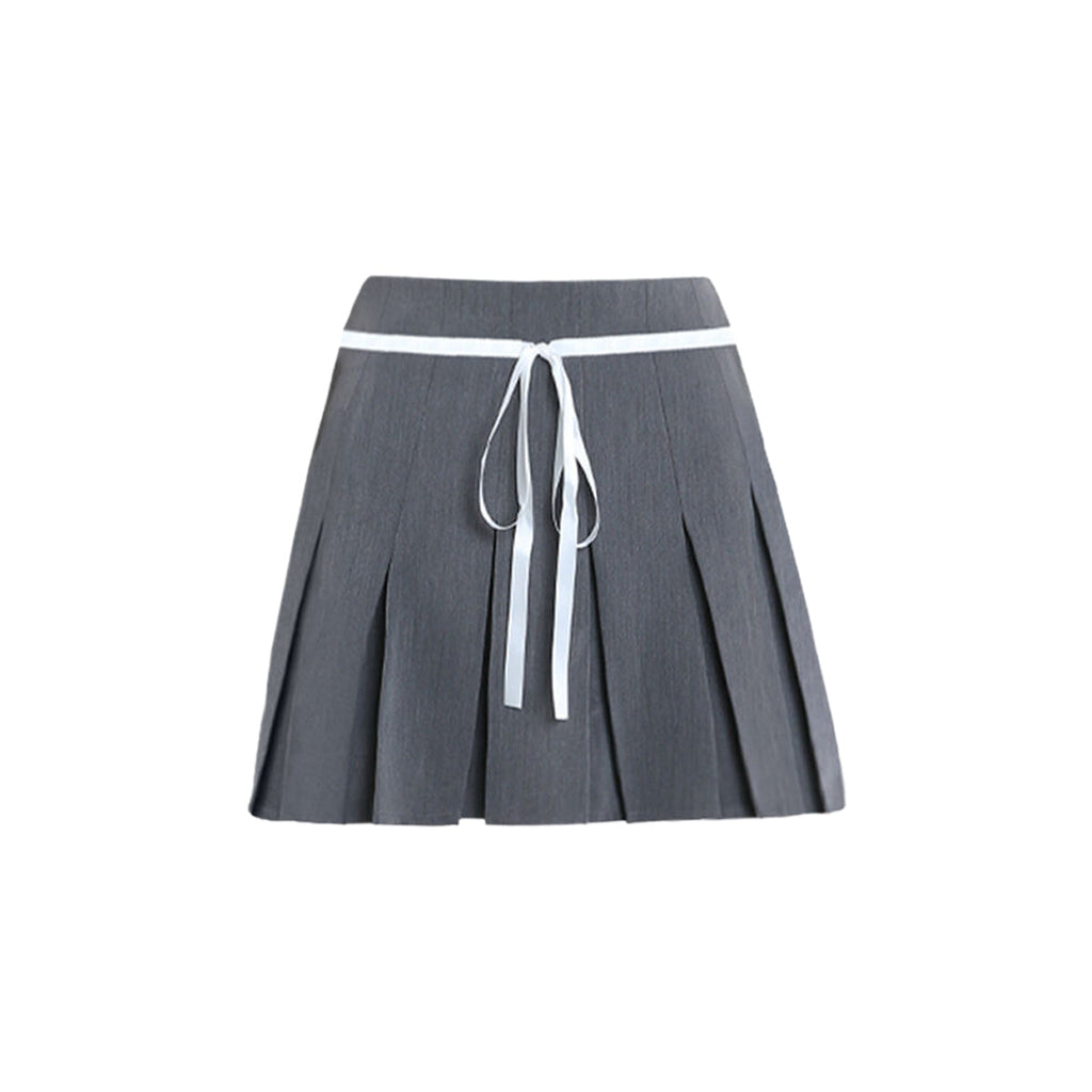 Women's Drawstring Pleated Mini Skirt | Thom Browne