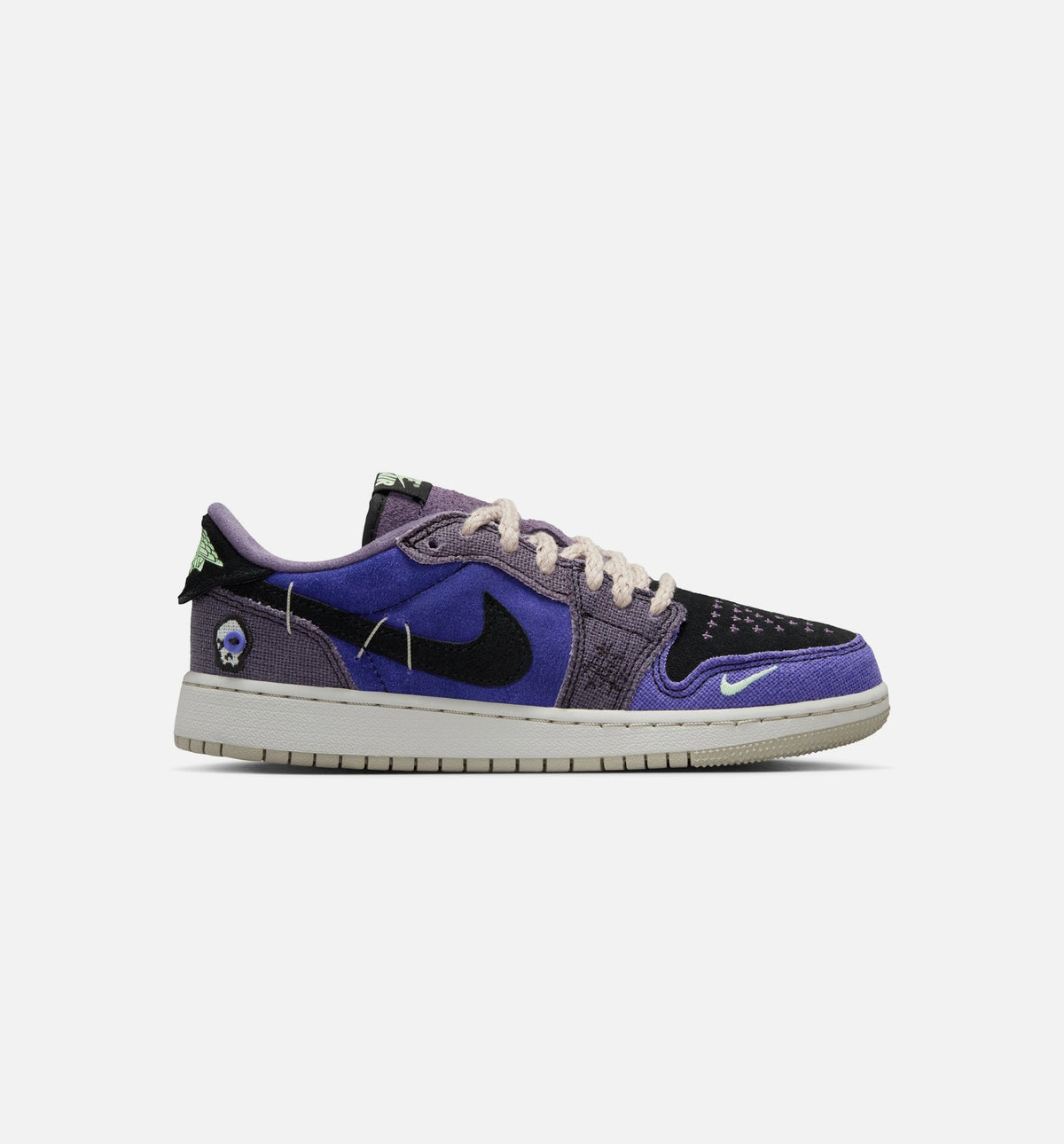 Air Jordan 1 Low OG Grade School Lifestyle Shoes - Regency Purple Dark Raisin