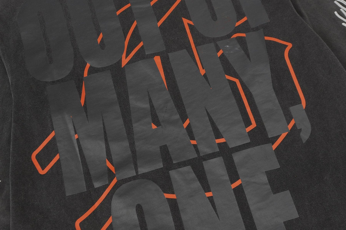 Godspeed Washed Black Rock Graphic Long-Sleeve T-Shirt