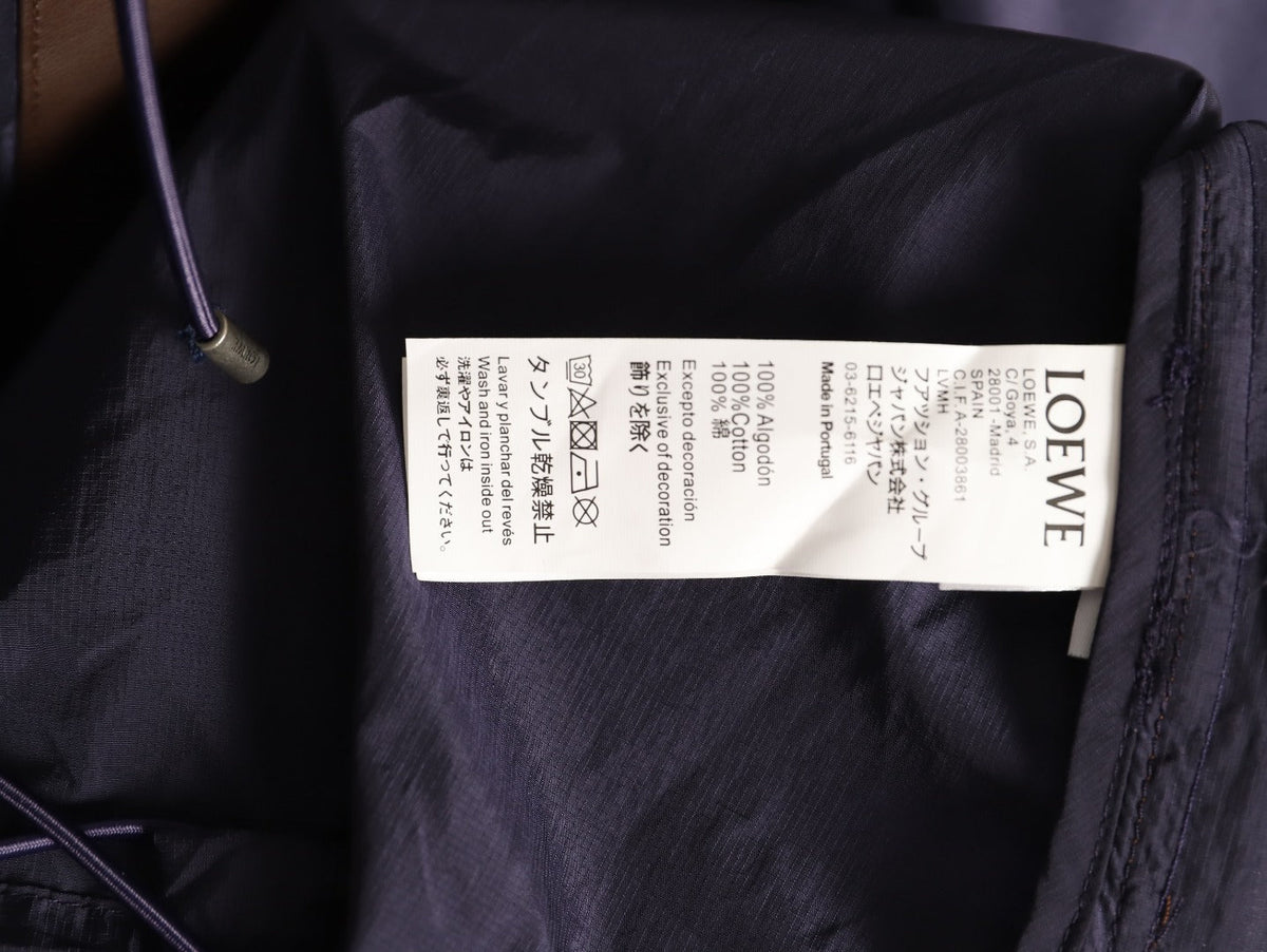 Loewe Contrast-Pocket Hooded Zip Jacket - Navy